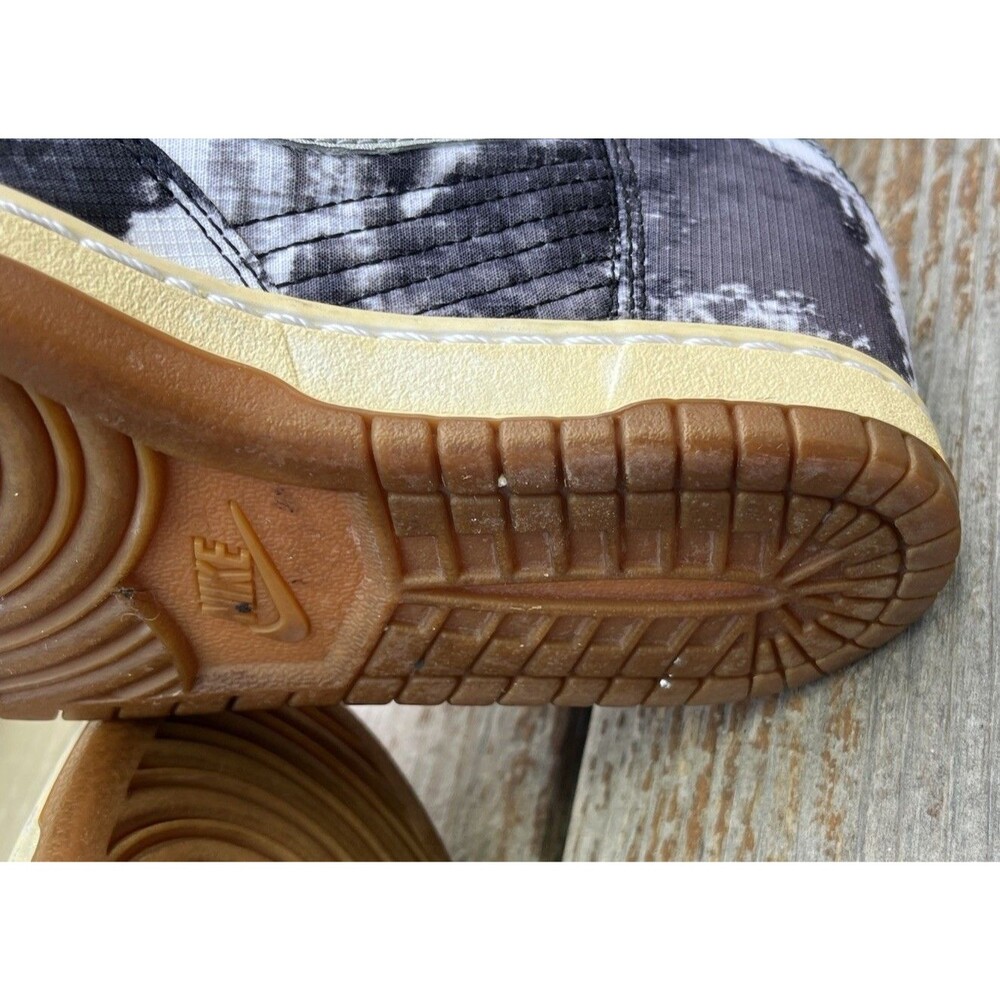 Nike Dunk Sky Hi High Women's 8 Hidden Wedge Sneakers Black/Gray 543258-004 - Picture 10 of 12